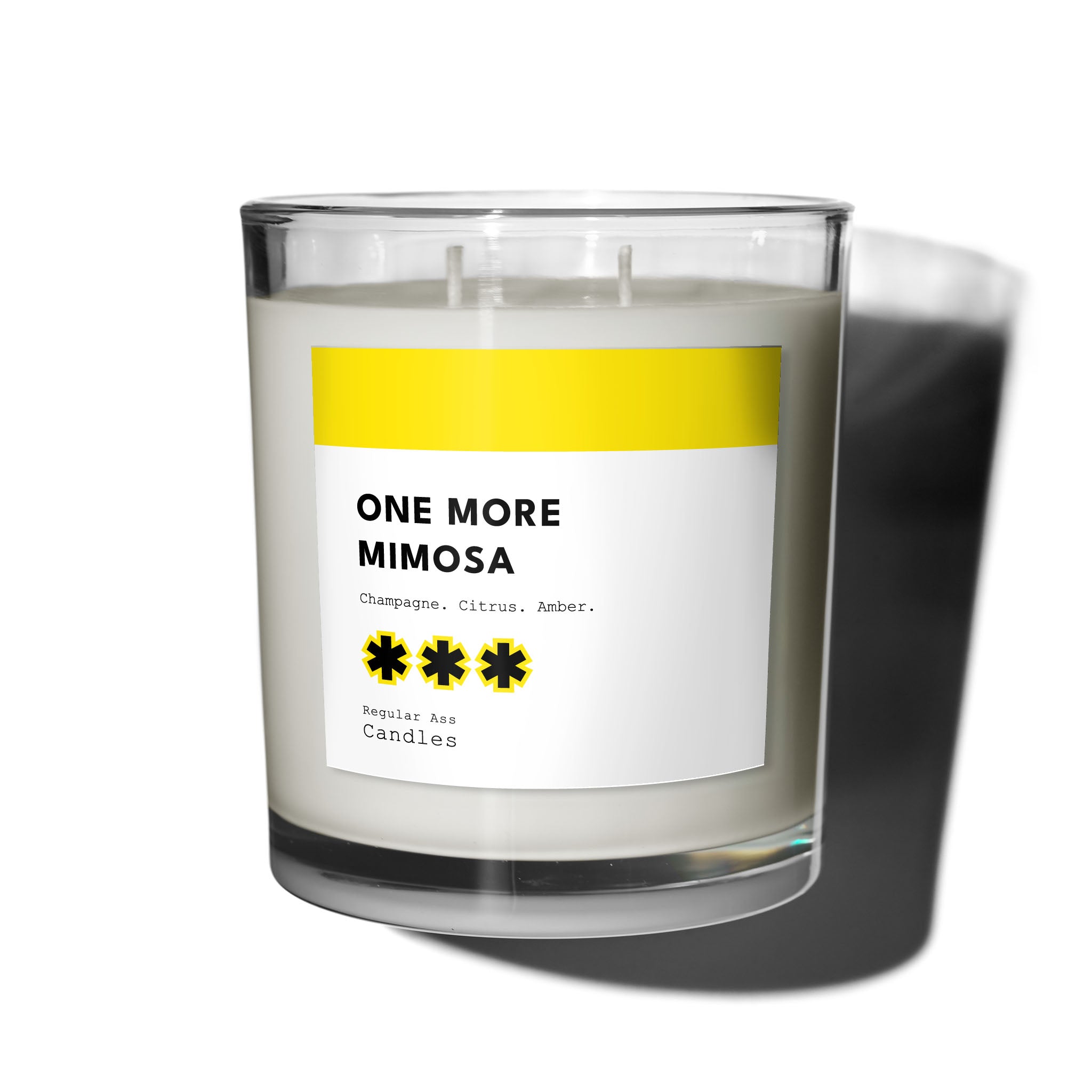 ONE MORE MIMOSA, Champagne, Citrus, Amber 11oz Candle | Regular