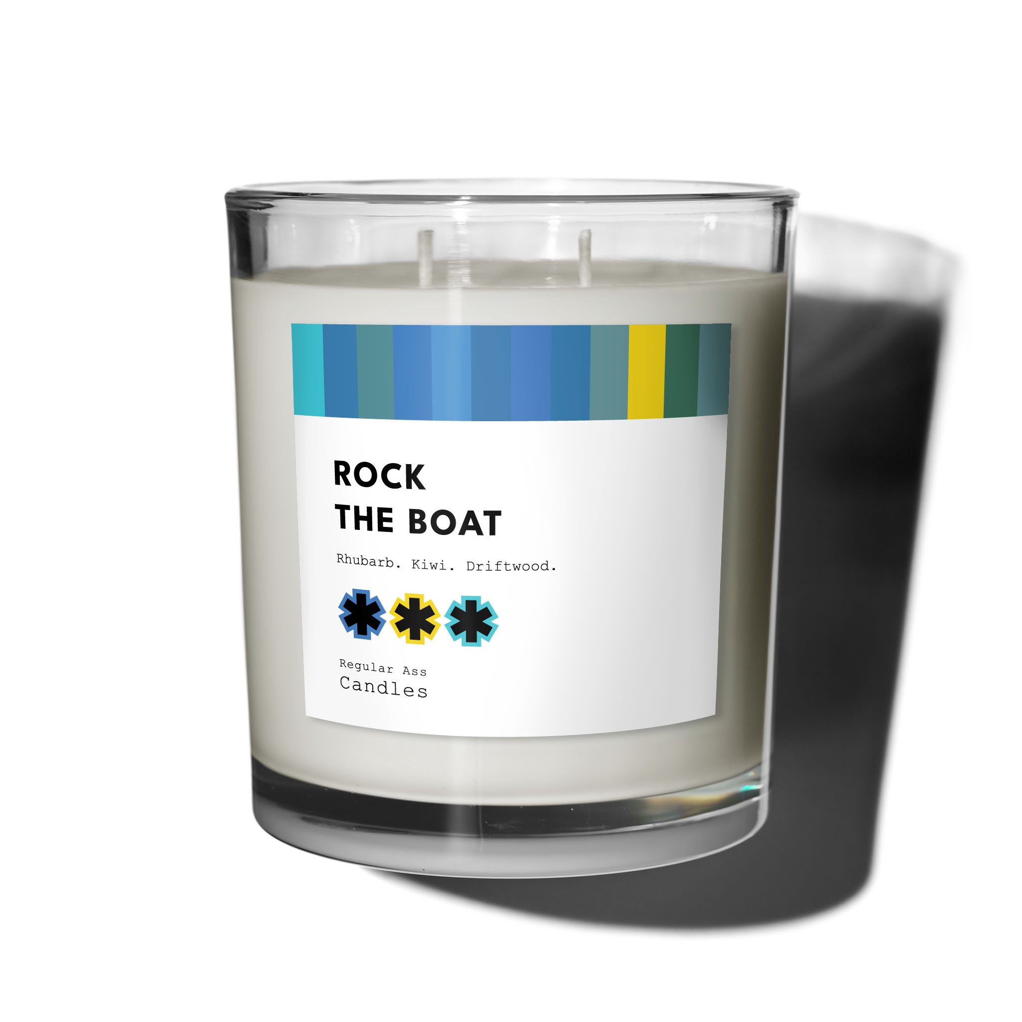 ROCK THE BOAT, Rhubarb, Kiwi, Driftwood 11oz Candle | Regular Ass