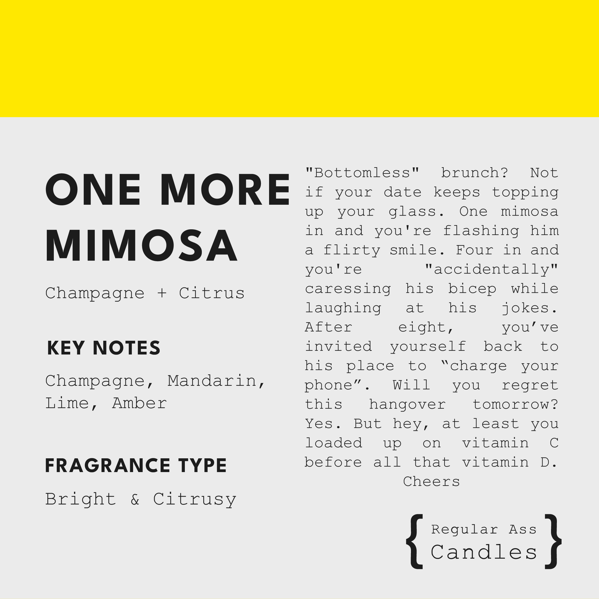 ONE MORE MIMOSA Candle