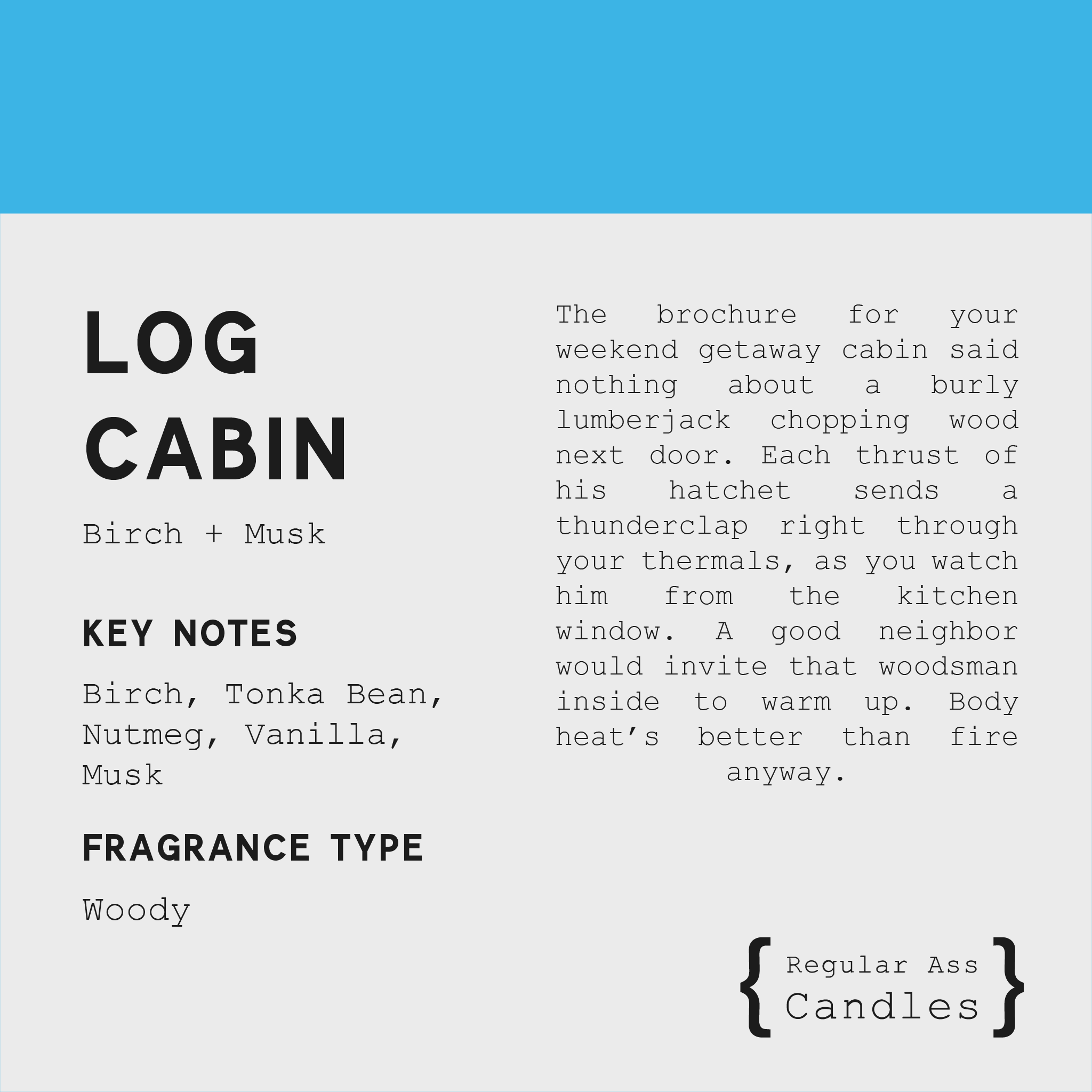 Log Cabin, Birch + Musk 11oz Candle