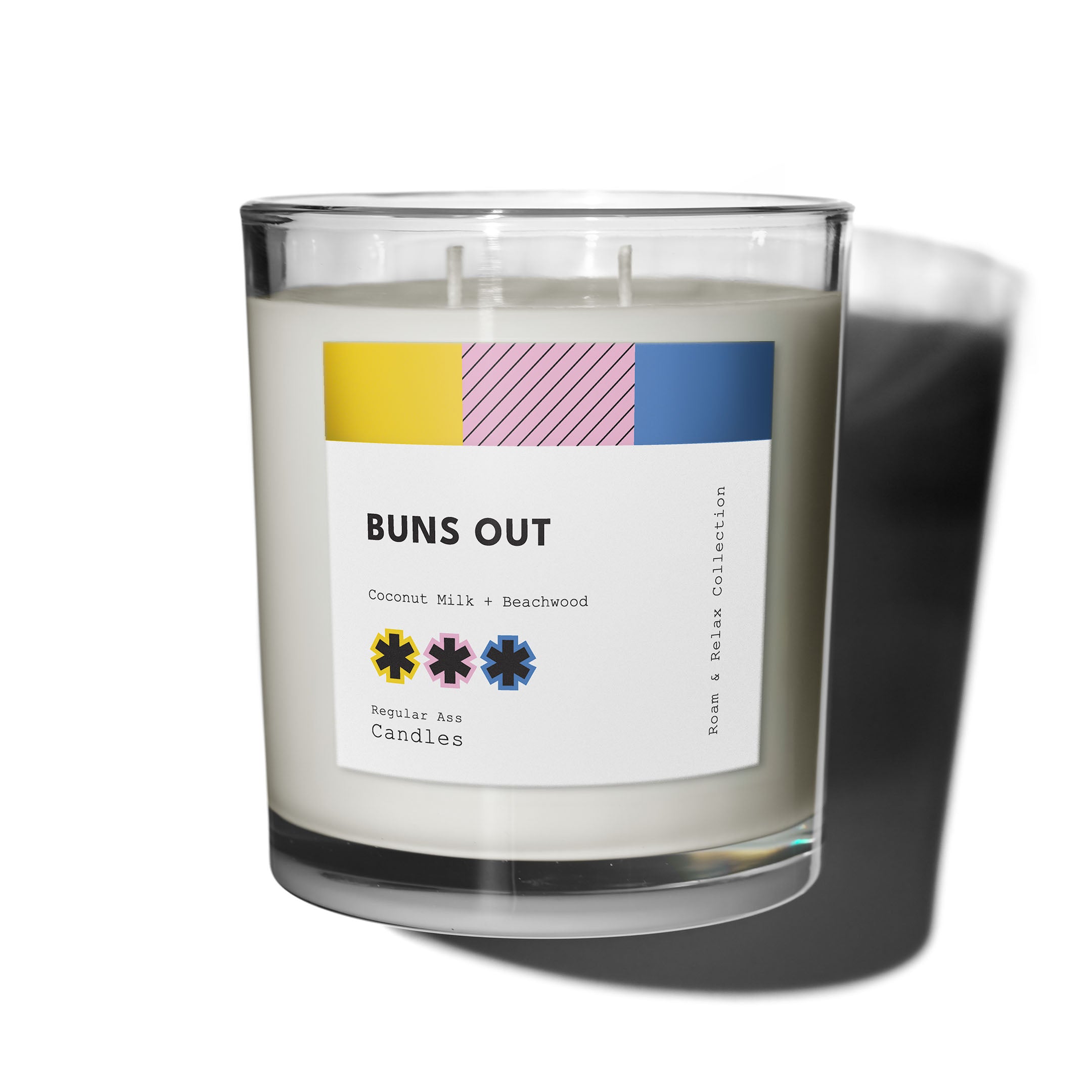 Buns Out, Coconut Milk + Beachwood 11oz Candle