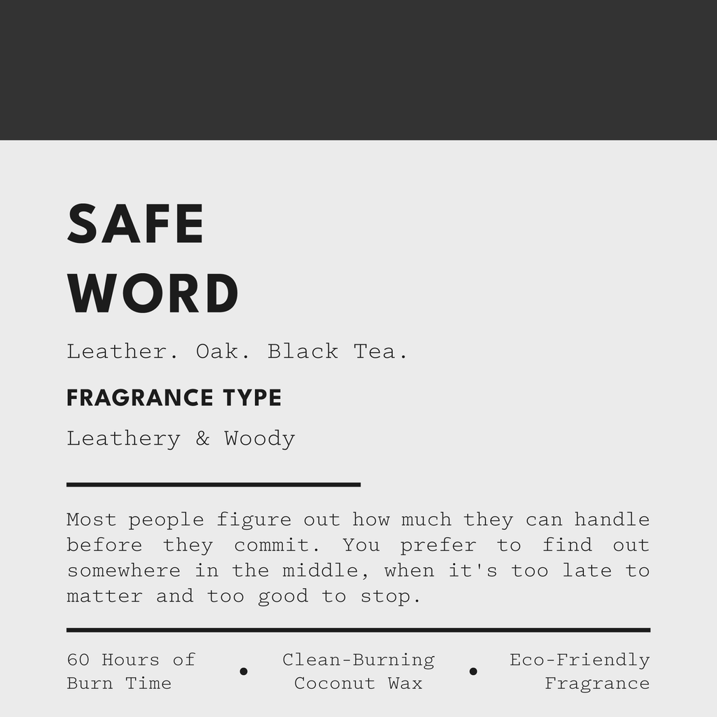 SAFE WORD Candle