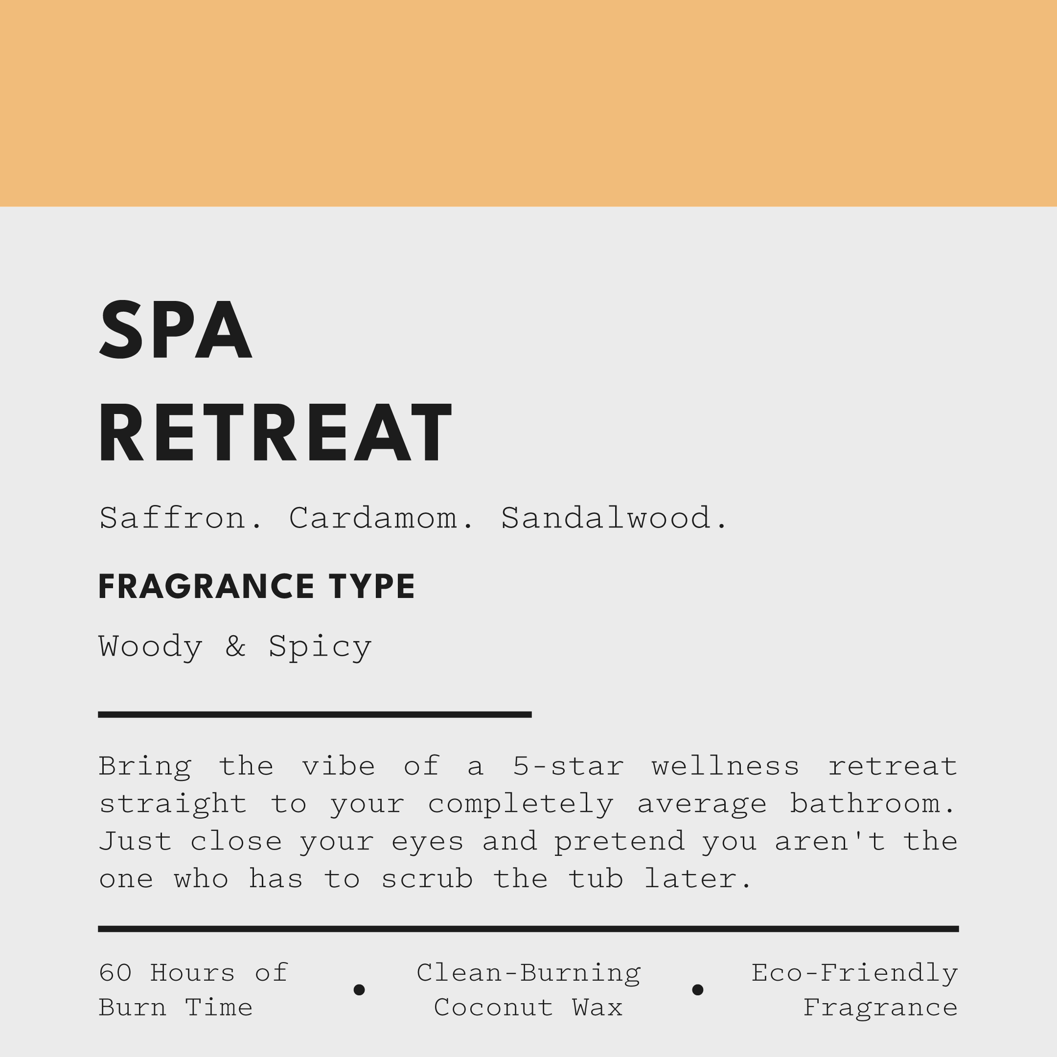 SPA RETREAT Candle